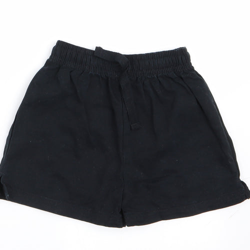 Marks and Spencer Boys Black   Chino Shorts Size 4-5 Years