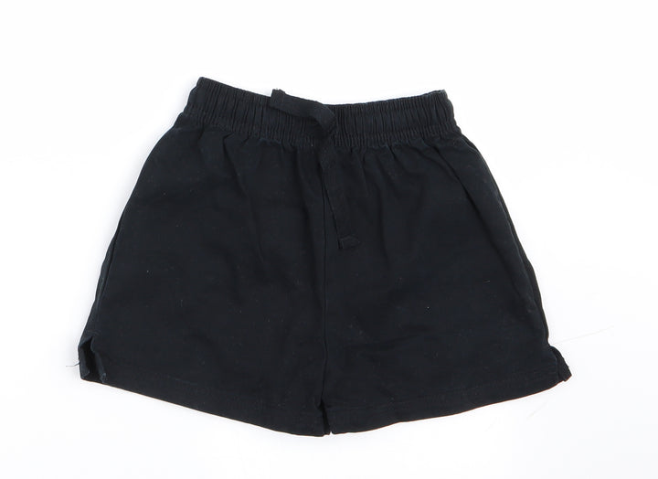 Marks and Spencer Boys Black   Chino Shorts Size 4-5 Years