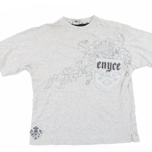 enyce Mens Grey    T-Shirt Size L  - Enyce