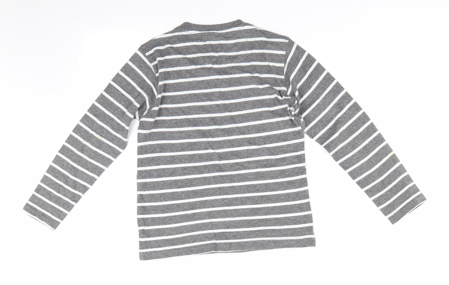 Rebel Boys Grey Striped  Pullover Casual Size 7-8 Years