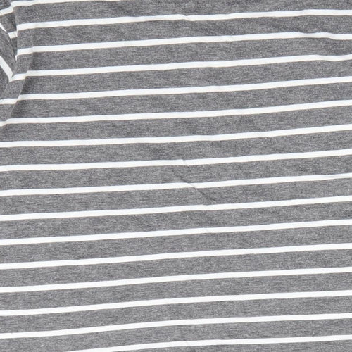 Rebel Boys Grey Striped  Pullover Casual Size 7-8 Years
