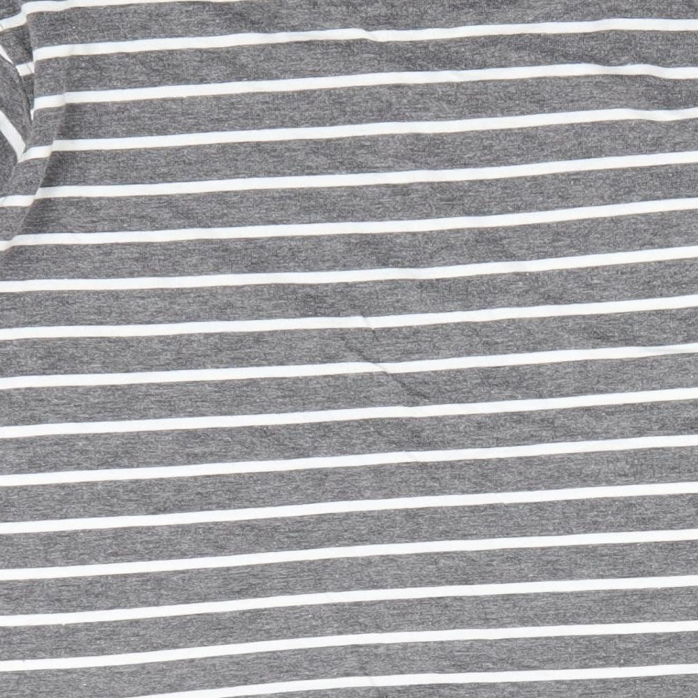 Rebel Boys Grey Striped  Pullover Casual Size 7-8 Years