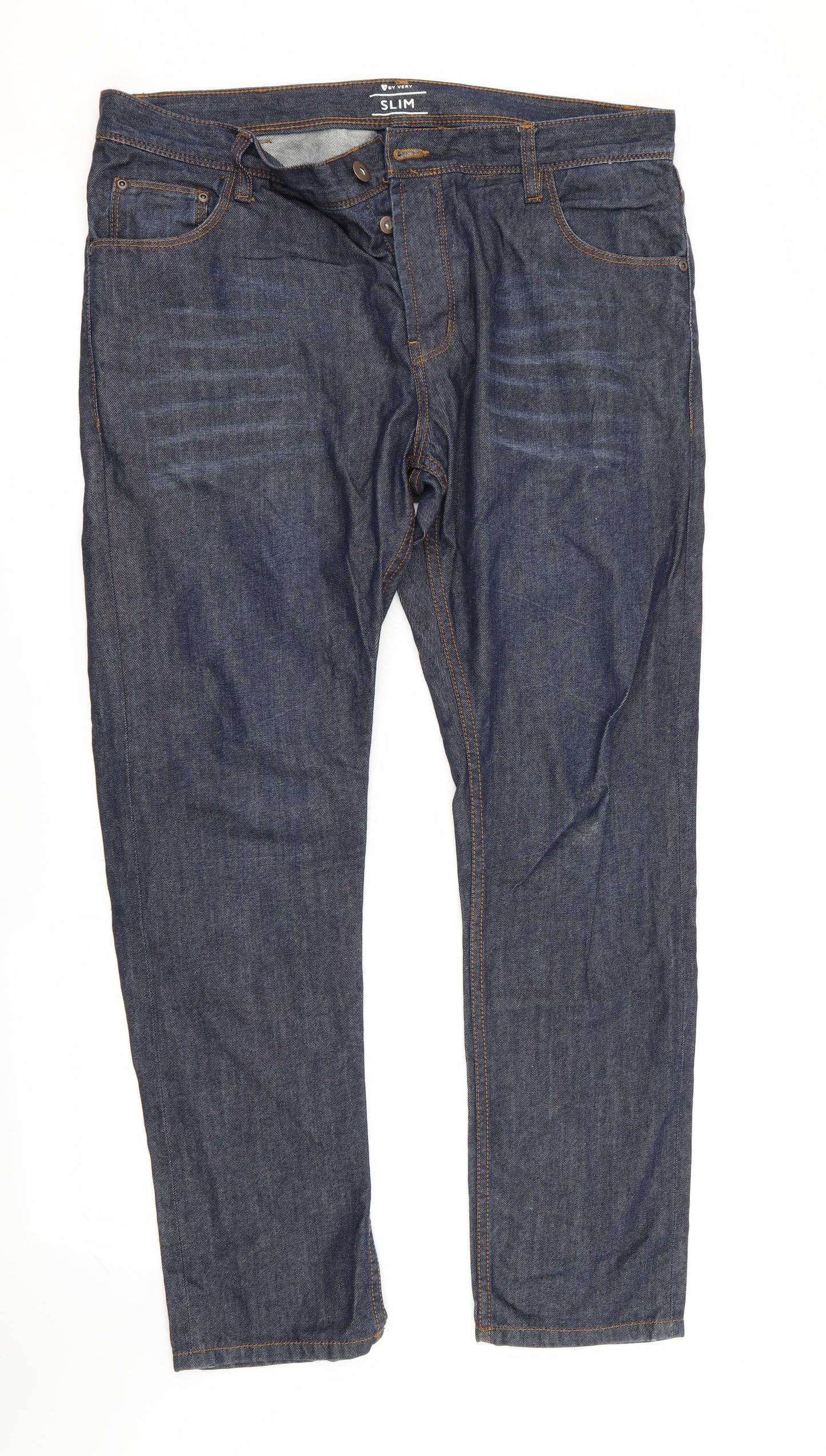 V By Very Mens Blue   Straight Jeans Size 36 in L30 in