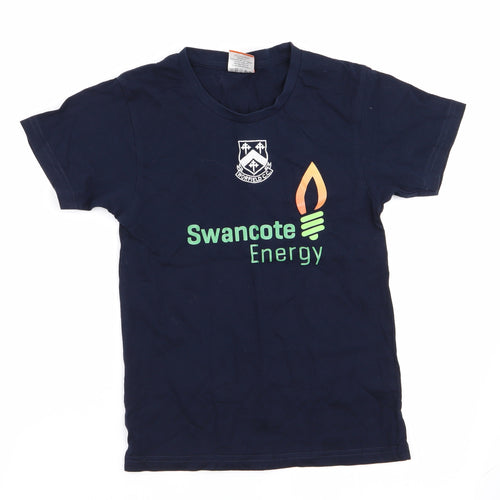 Uneek Boys Blue   Basic T-Shirt Size 7-8 Years  - Swancote Energy