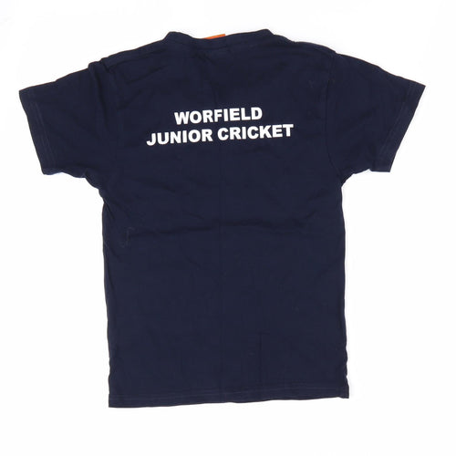 Uneek Boys Blue   Basic T-Shirt Size 7-8 Years  - Swancote Energy