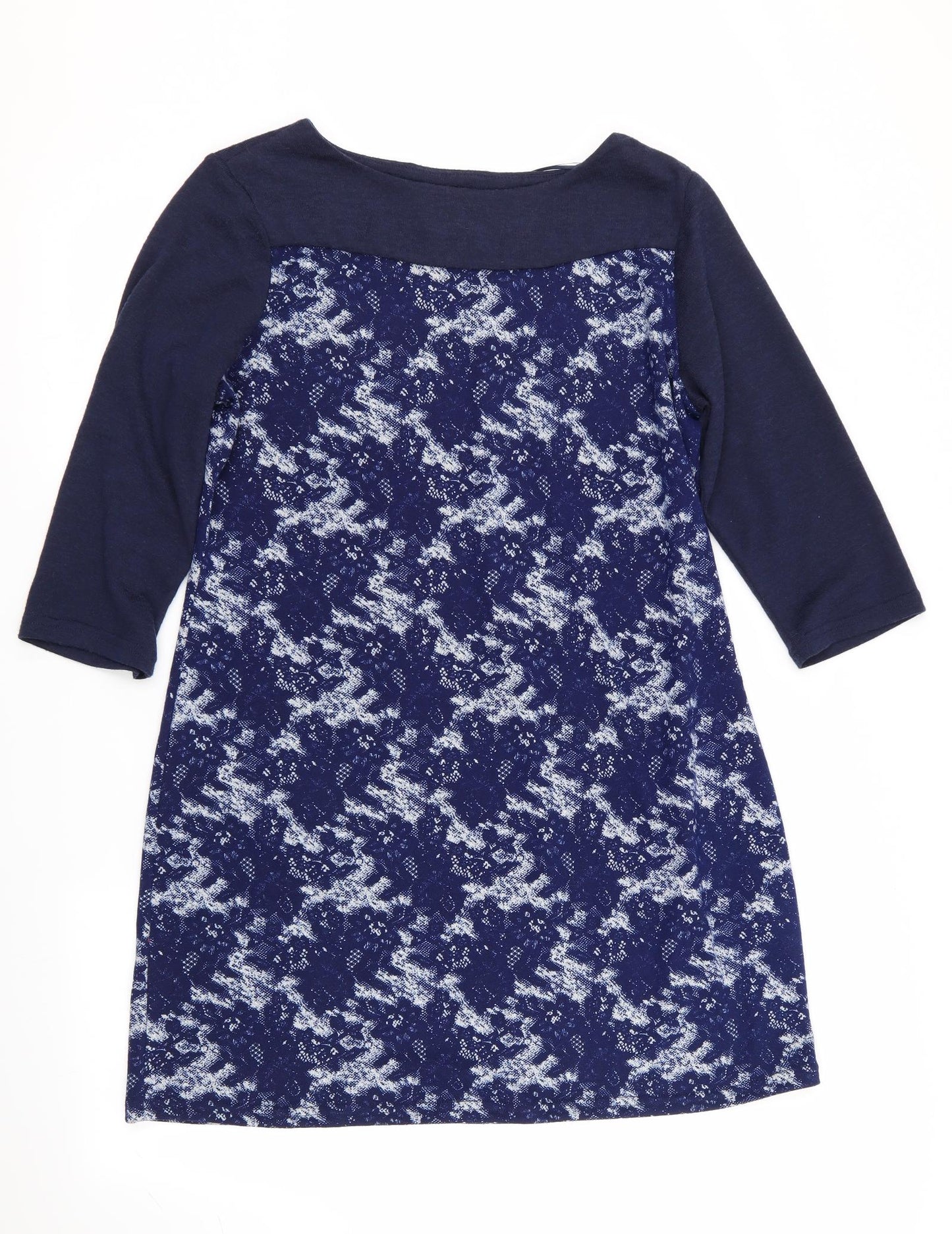 Epilogue Womens Blue Geometric  Jumper Dress  Size 16