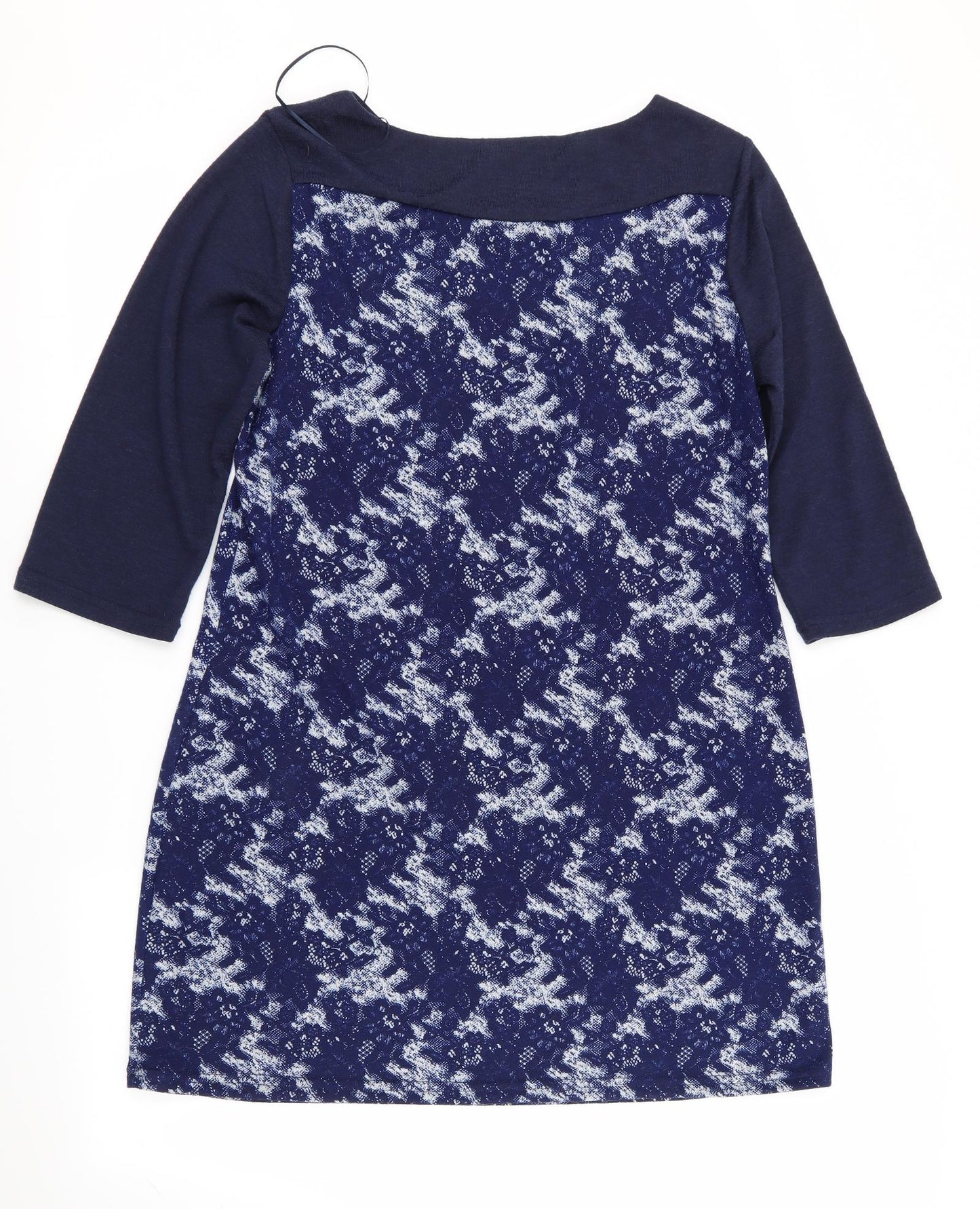Epilogue Womens Blue Geometric  Jumper Dress  Size 16