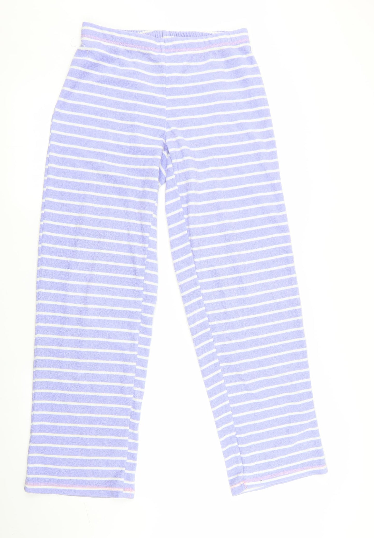 George Womens Purple Striped   Pyjama Pants Size 8  - Elastic waist