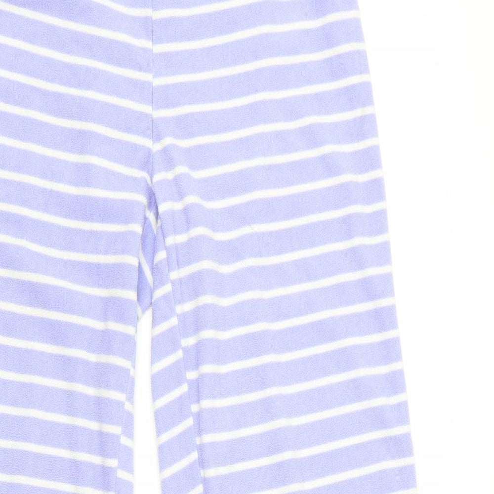 George Womens Purple Striped   Pyjama Pants Size 8  - Elastic waist