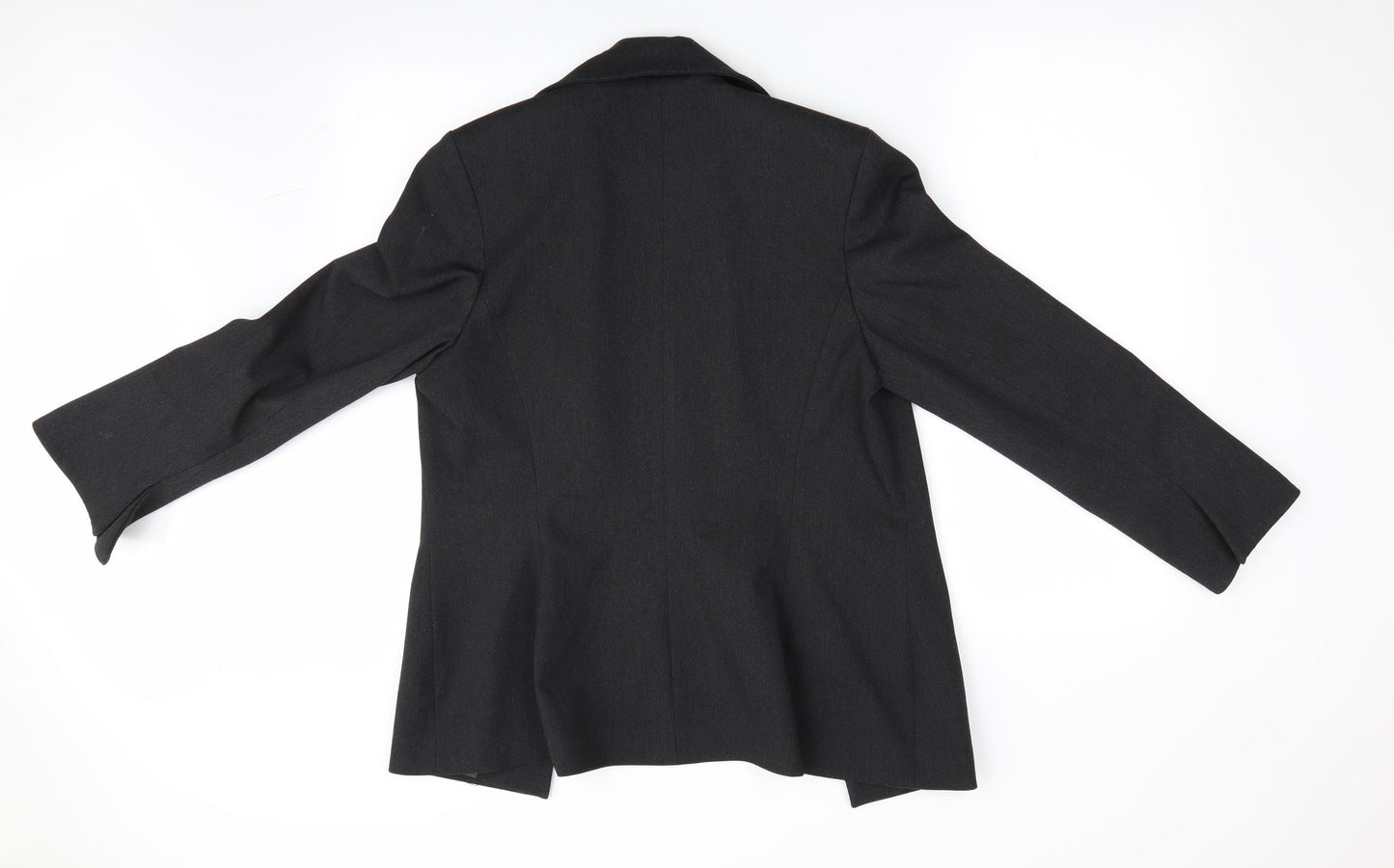 River Island Womens Grey   Jacket Blazer Size 12  - Detailed Sleeve
