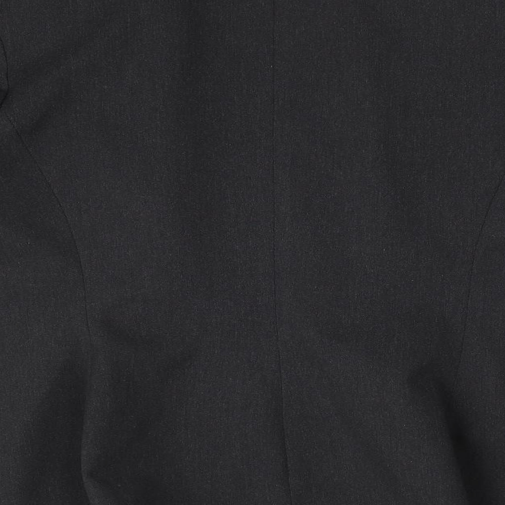 River Island Womens Grey   Jacket Blazer Size 12  - Detailed Sleeve