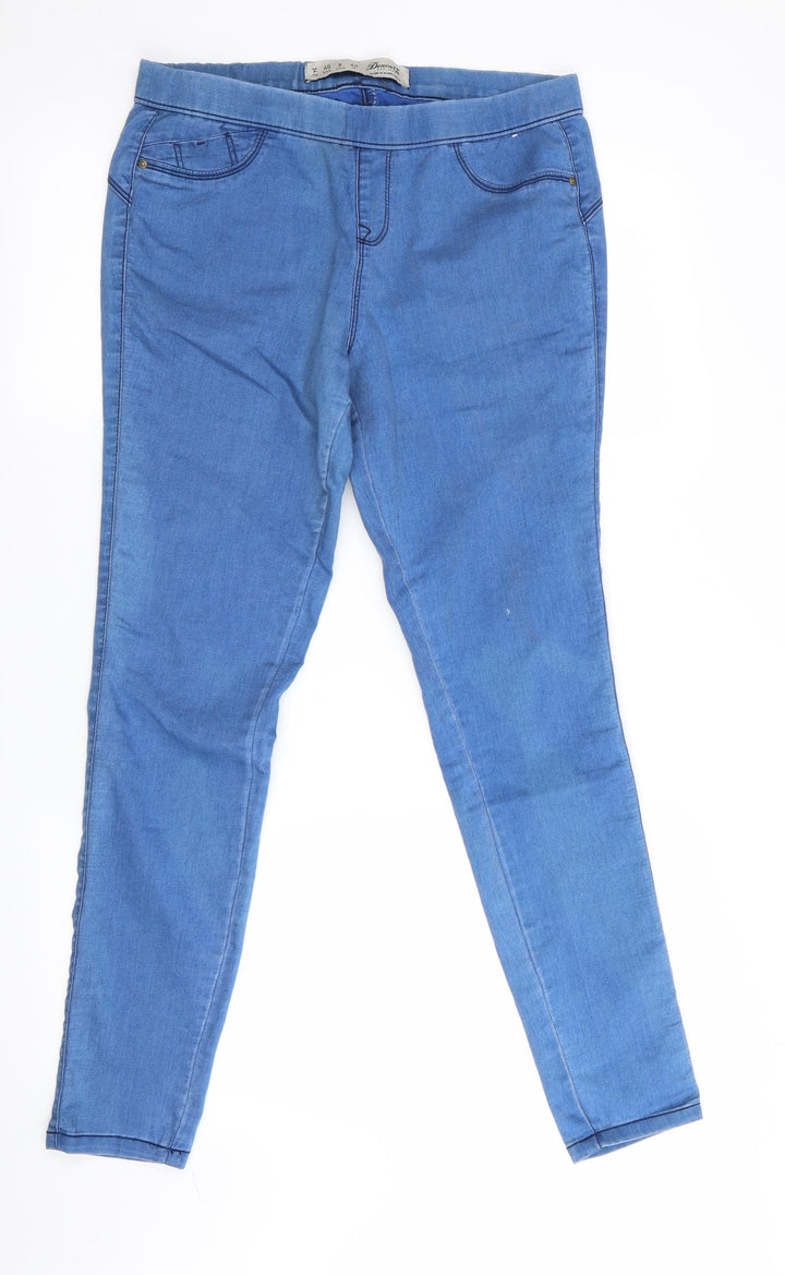 Denim Co Womens Blue Jegging Trousers Size 12 L29 in