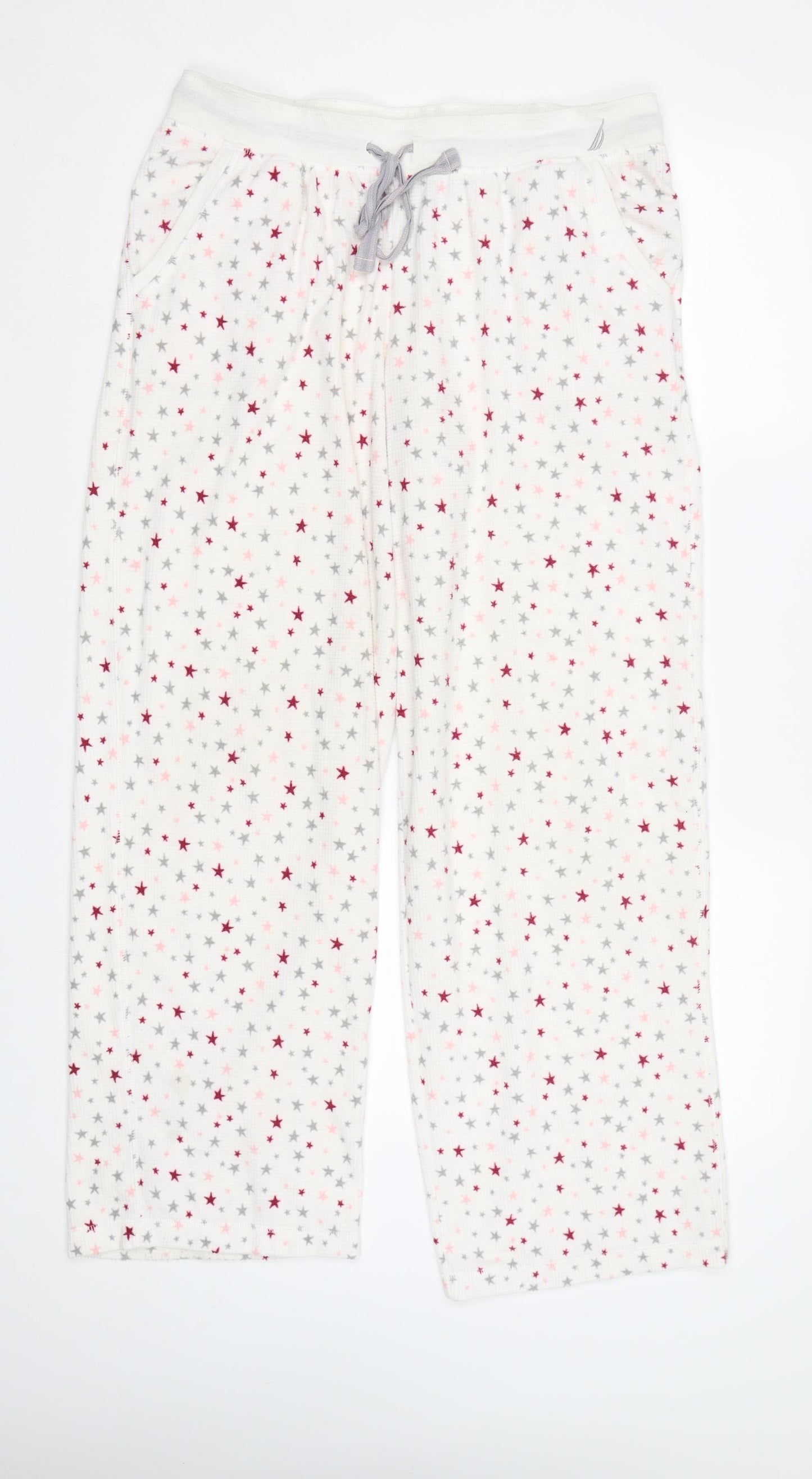 Nautica Womens White    Pyjama Pants Size M  - Star Print