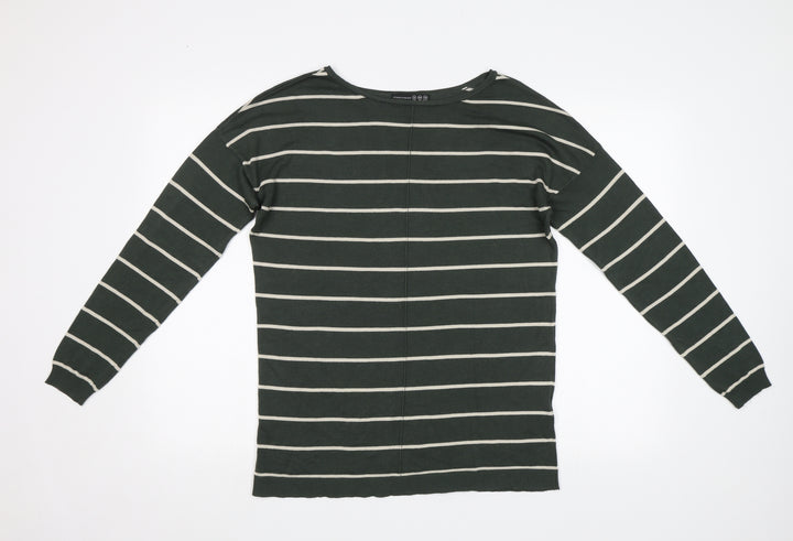 Atmosphere Womens Green Striped  Pullover Jumper Size 12