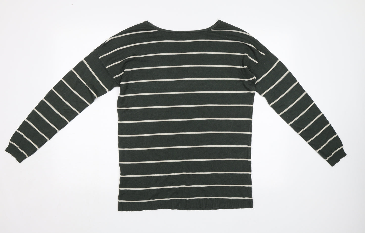 Atmosphere Womens Green Striped  Pullover Jumper Size 12