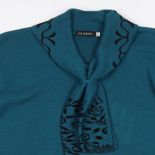 Classic Womens Green   Pullover Jumper Size M
