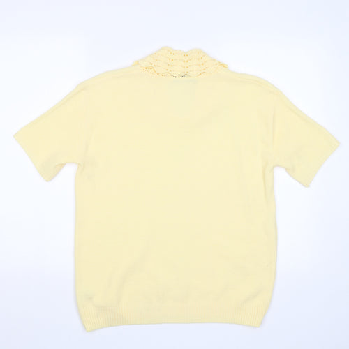 Pure & Natural Womens Yellow   Pullover Jumper Size L