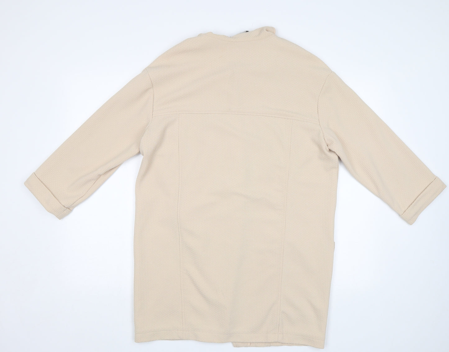 Primark Womens Beige   Overcoat Blazer Size 14