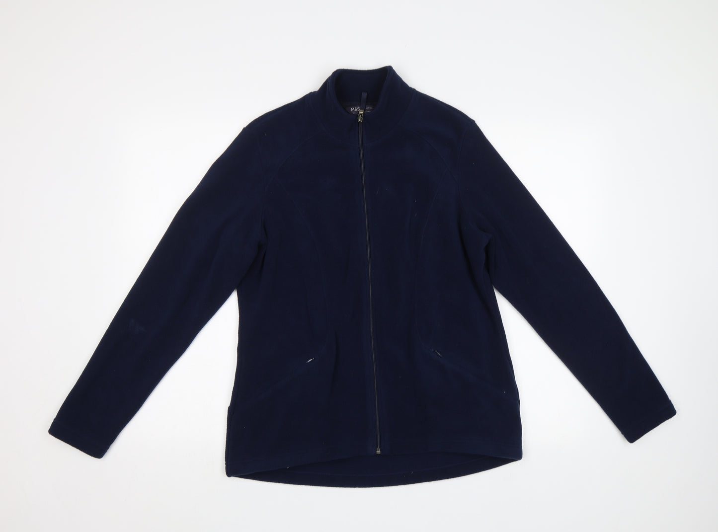 M&S Womens Blue   Full Zip Sweatshirt Size 14