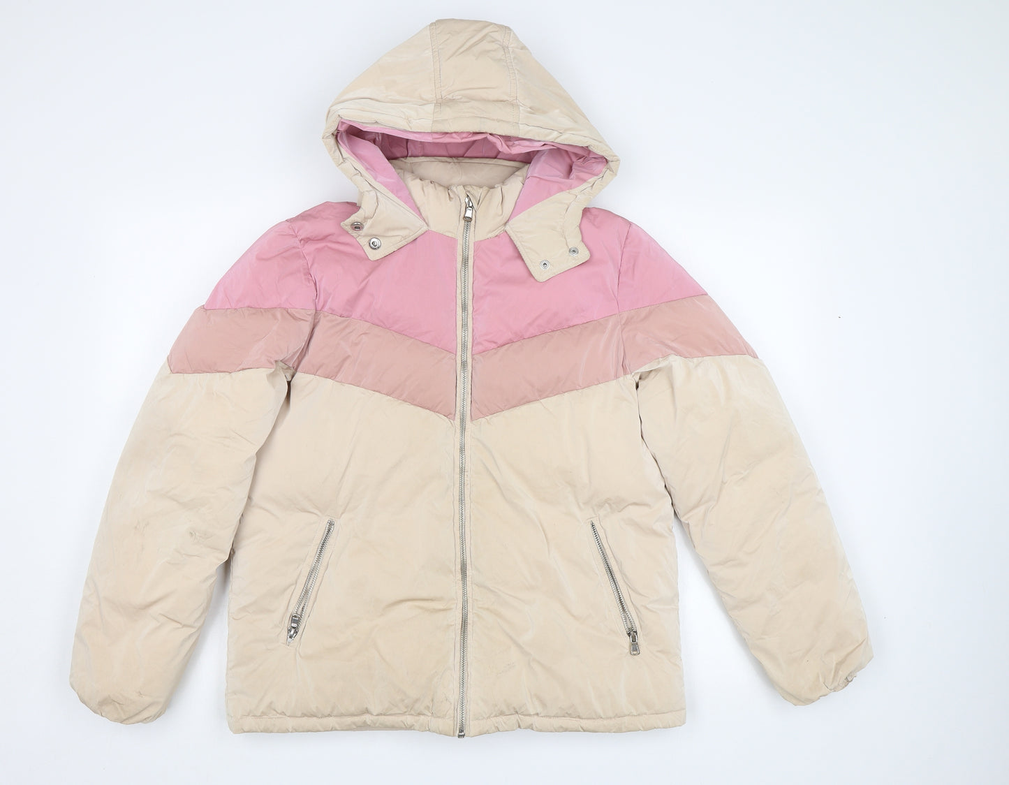 George Girls Pink   Puffer Jacket Jacket Size 13-14 Years