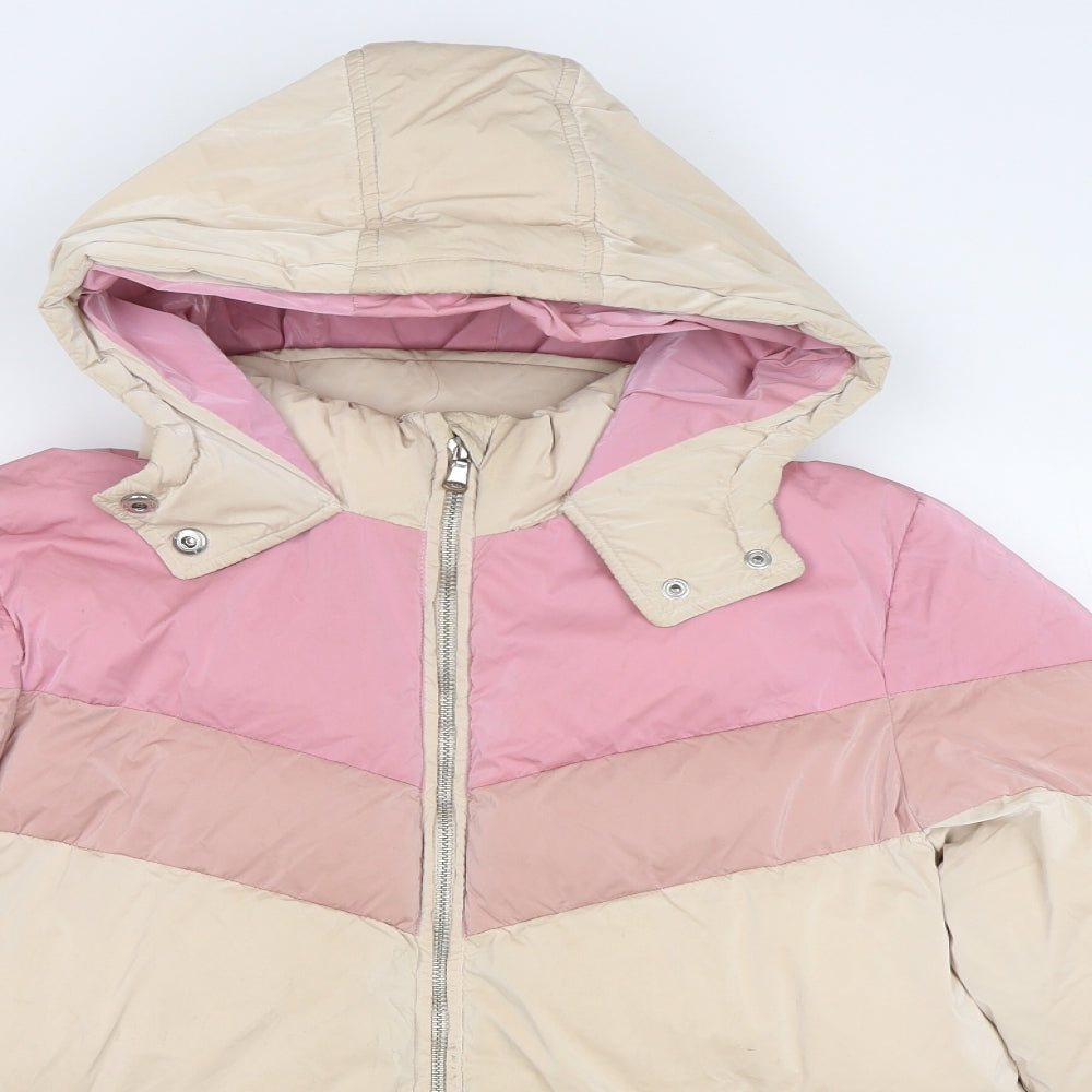 George Girls Pink   Puffer Jacket Jacket Size 13-14 Years