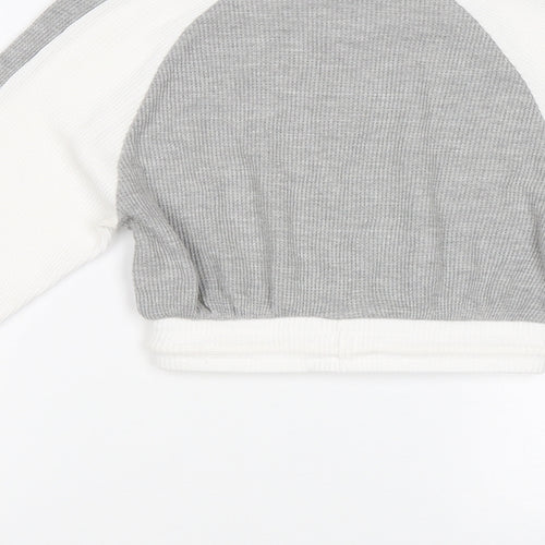 pretty Womens Grey   Pullover Sweatshirt Size 4