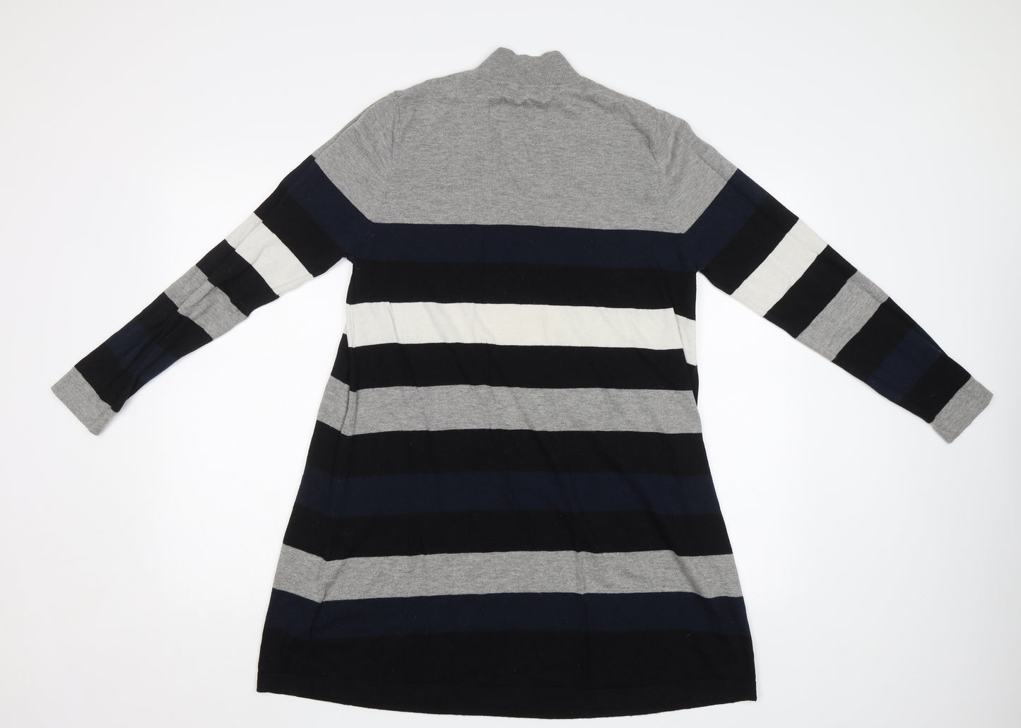 NEXT Womens Blue Striped Knit Jumper Dress  Size 14