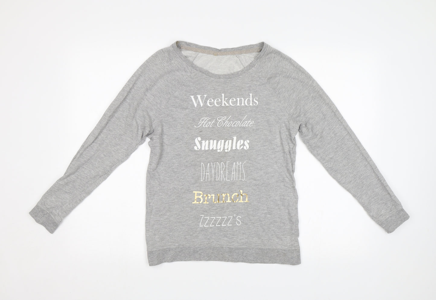 George Womens Grey   Pullover Sweatshirt Size 8