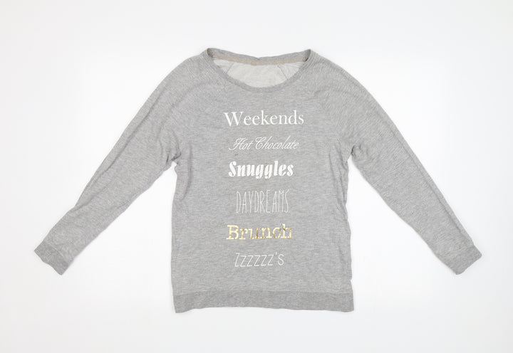 George Womens Grey   Pullover Sweatshirt Size 8