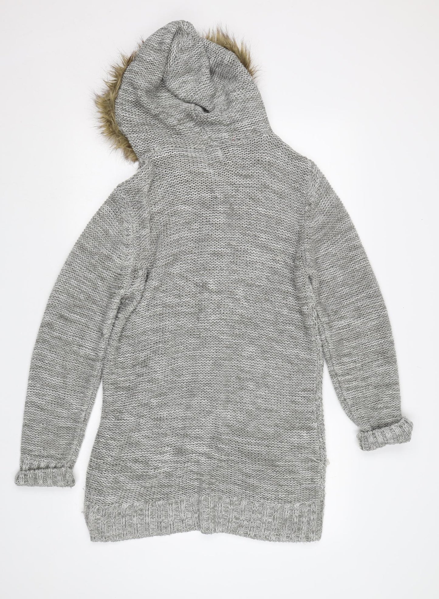 Be You Womens Grey   Cardigan Jumper Size 12