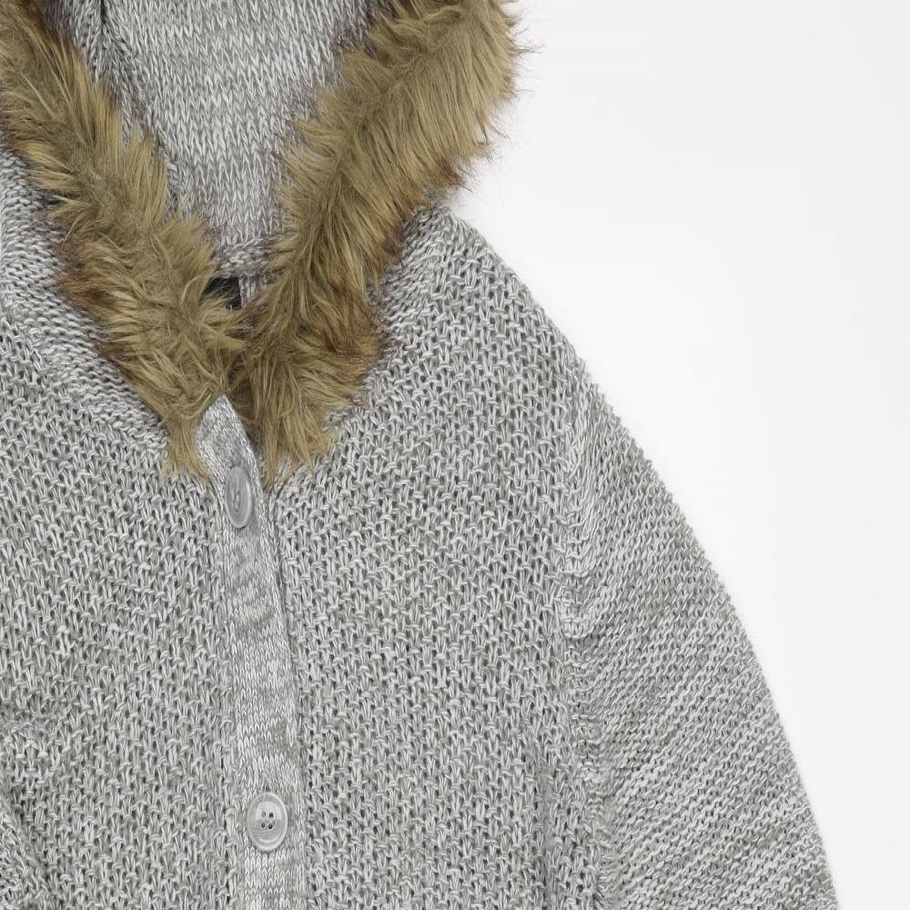 Be You Womens Grey   Cardigan Jumper Size 12