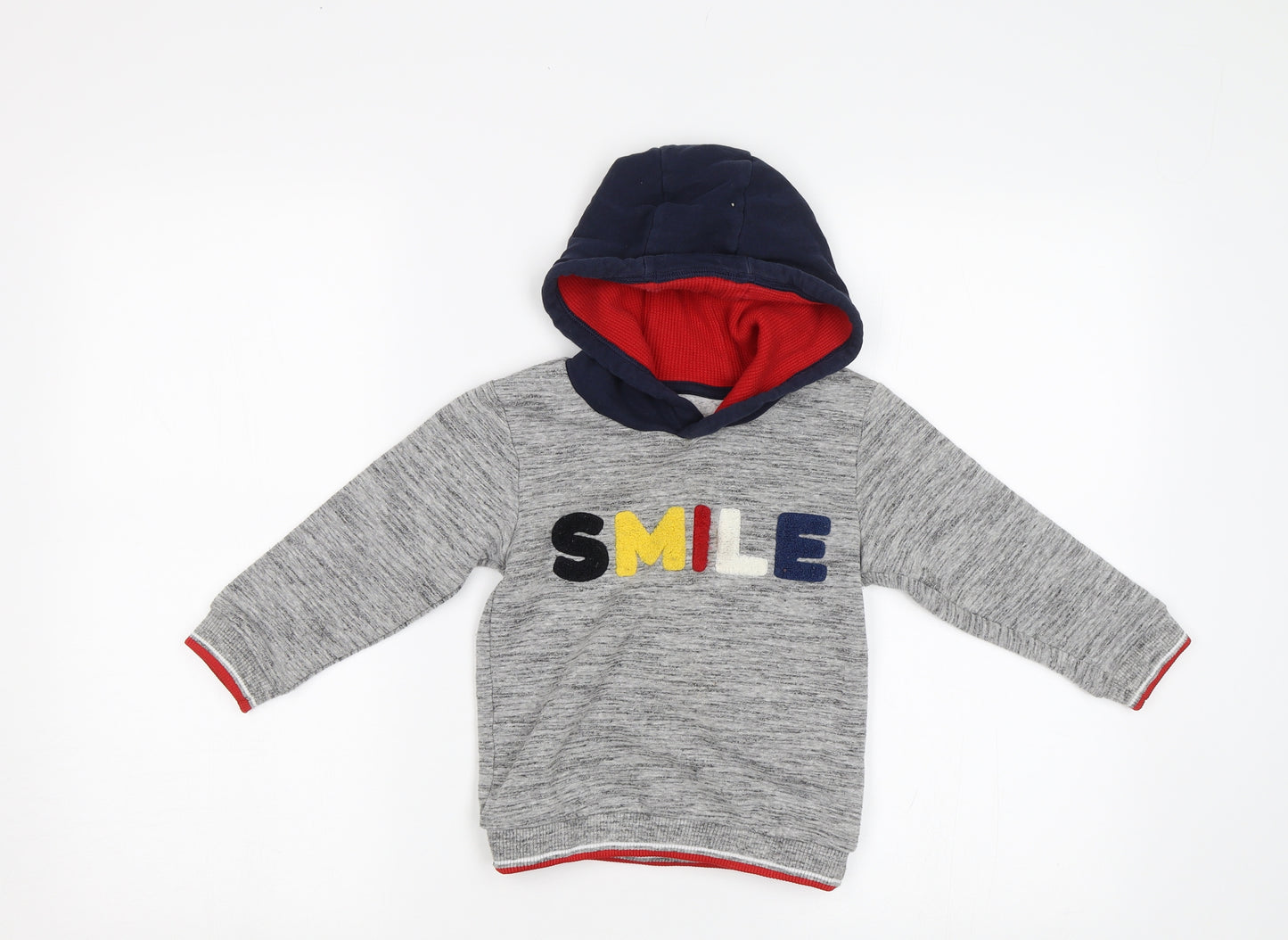 Matalan Boys Grey   Pullover Hoodie Size 3-4 Years
