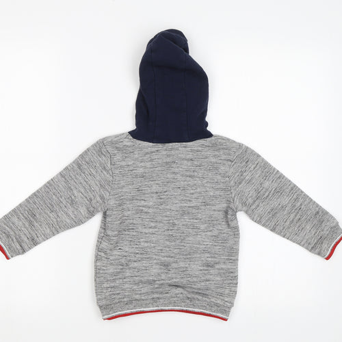Matalan Boys Grey   Pullover Hoodie Size 3-4 Years