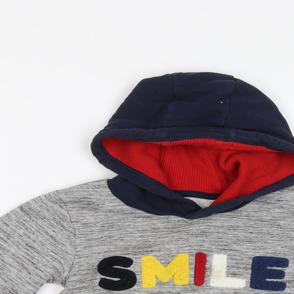 Matalan Boys Grey   Pullover Hoodie Size 3-4 Years