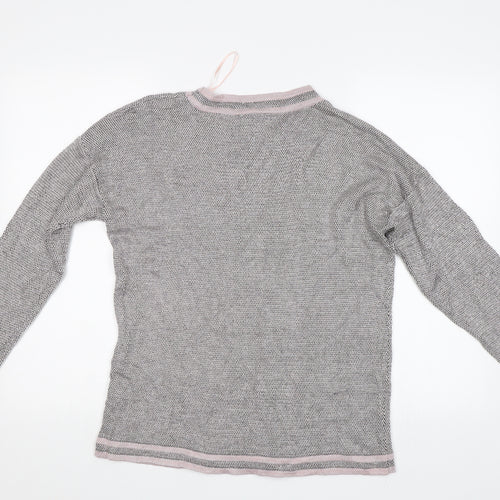 Anna Rose Womens Pink Floral  Pullover Jumper Size XL