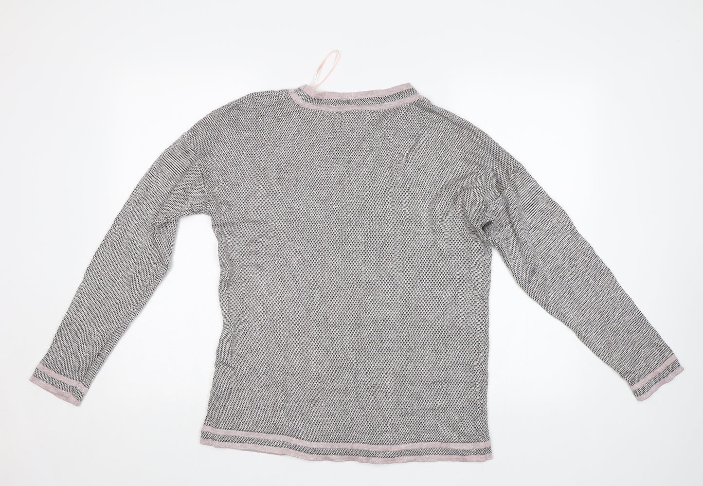 Anna Rose Womens Pink Floral  Pullover Jumper Size XL