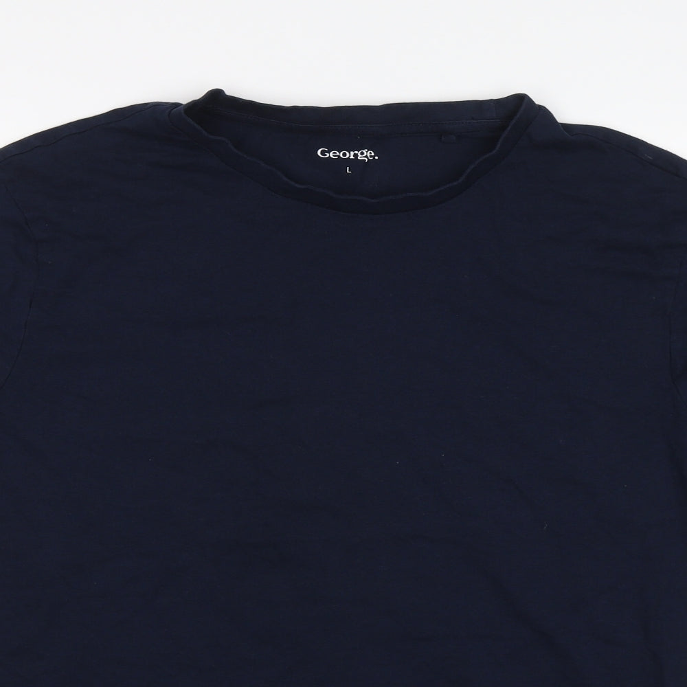 George Mens Blue    T-Shirt Size L