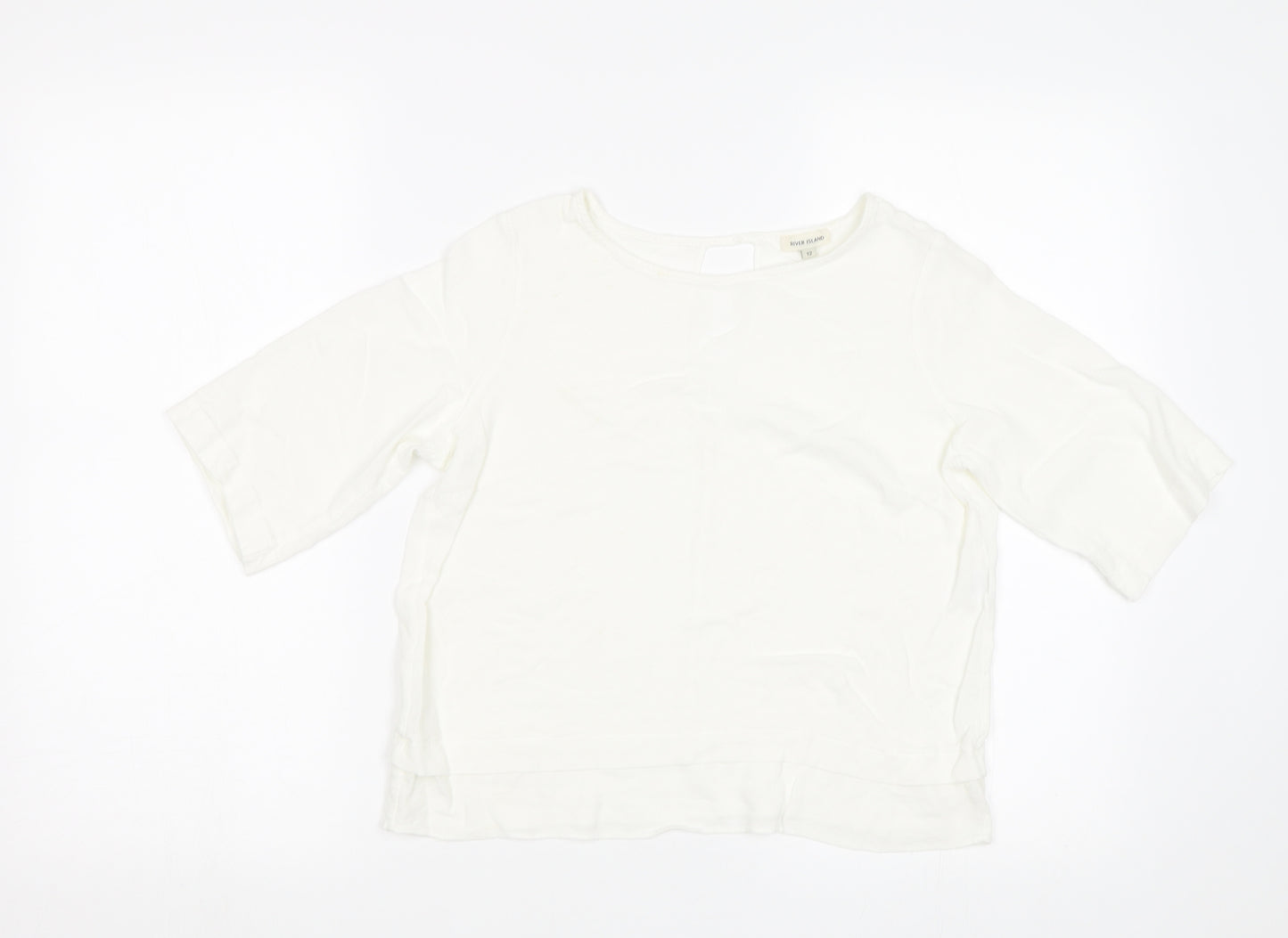 River Island Womens White   Basic Blouse Size 12