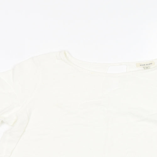 River Island Womens White   Basic Blouse Size 12