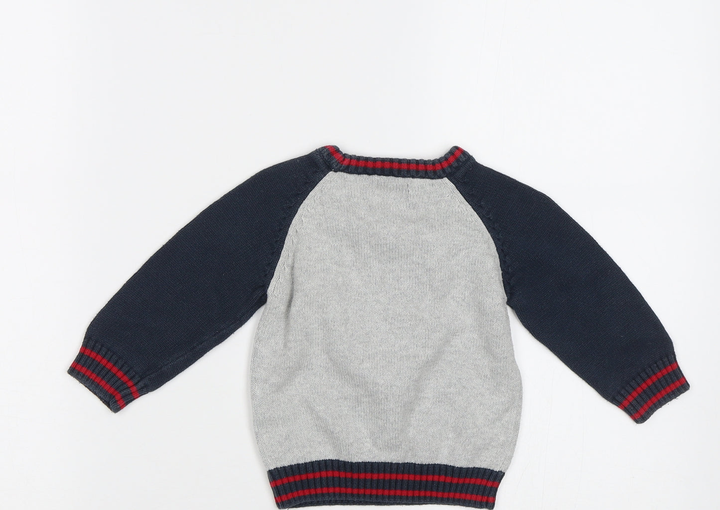 NEXT Baby Grey   Pullover Jumper Size 9-12 Months