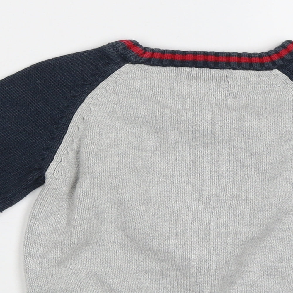 NEXT Baby Grey   Pullover Jumper Size 9-12 Months