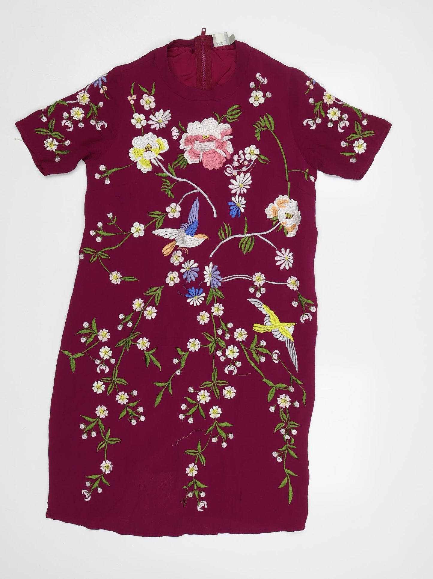 ASOS Womens Pink Floral  A-Line  Size 12