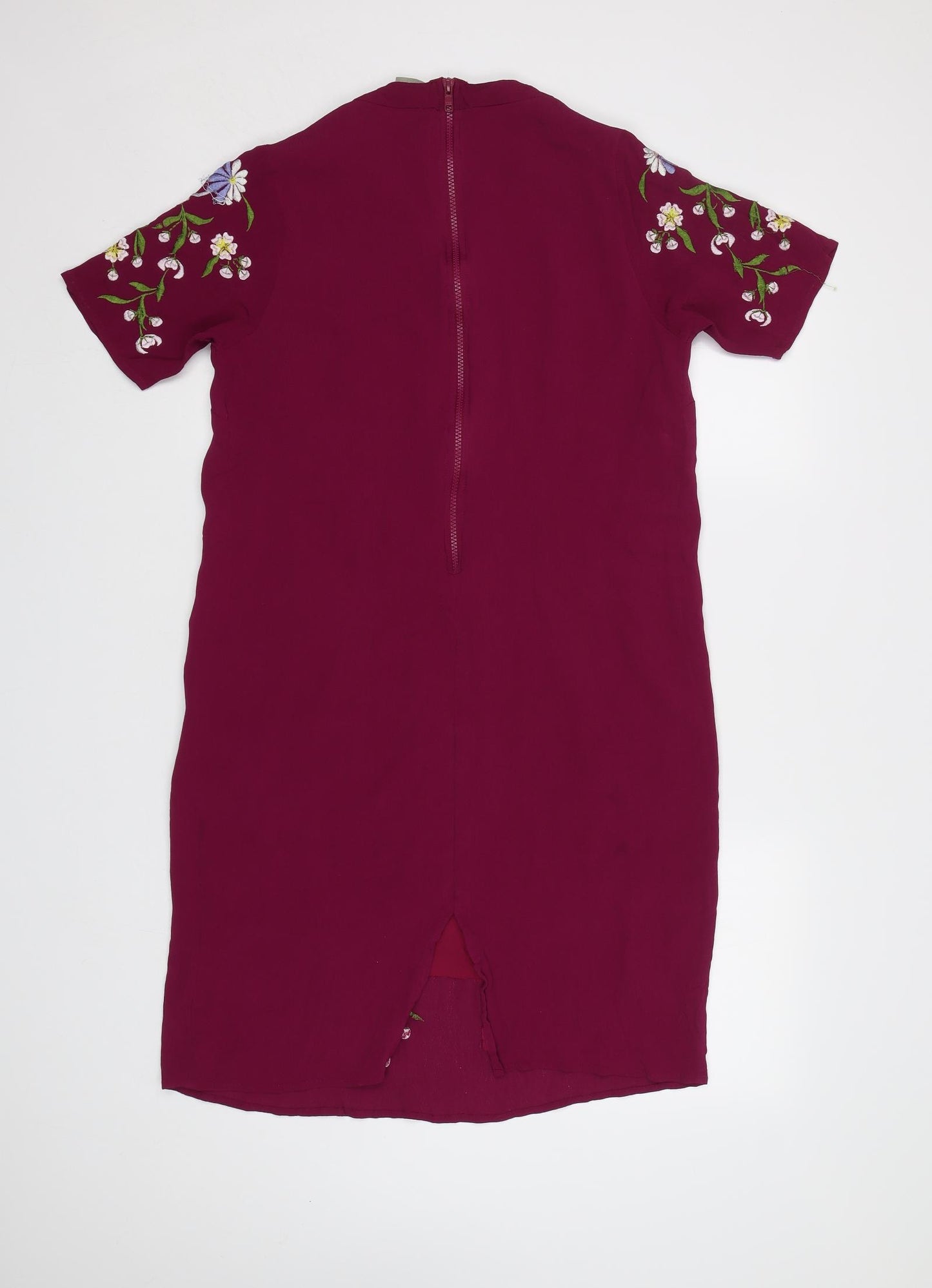 ASOS Womens Pink Floral  A-Line  Size 12