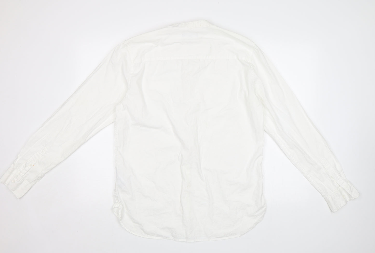 New Look Mens White    Button-Up Size M