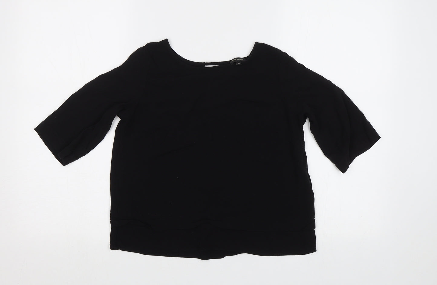 River Island Womens Black   Basic Blouse Size 10