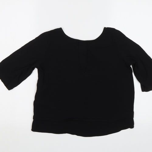 River Island Womens Black   Basic Blouse Size 10