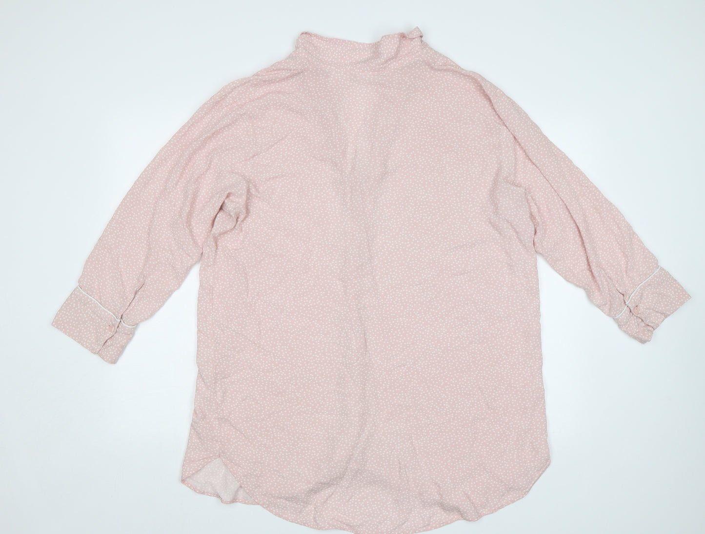 H&M Womens Pink Polka Dot  Basic Blouse Size L