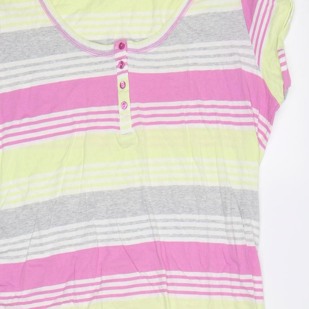 TU Womens Multicoloured Striped  T-Shirt Dress  Size 20