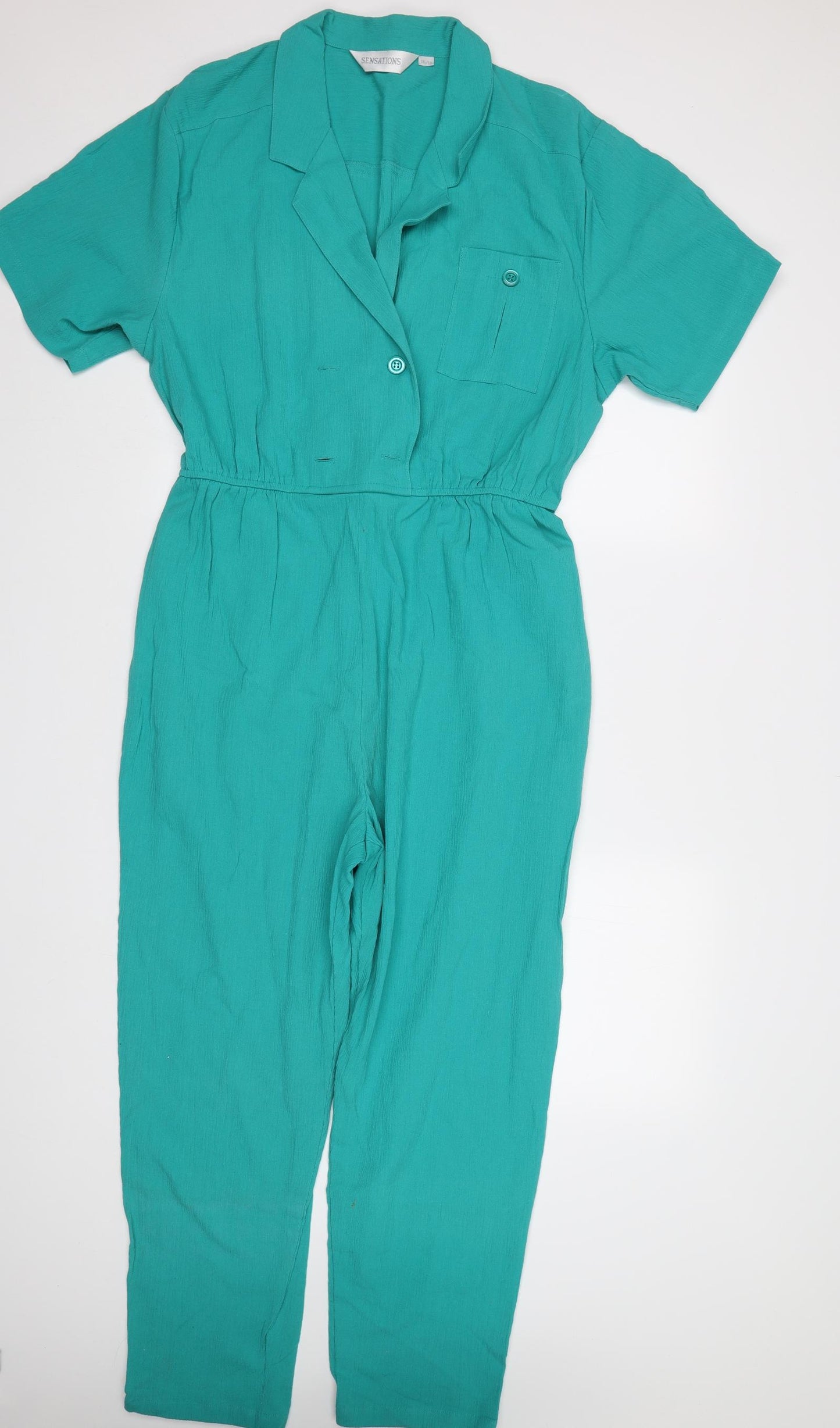 Sensations Womens Green   Jumpsuit One-Piece Size 18