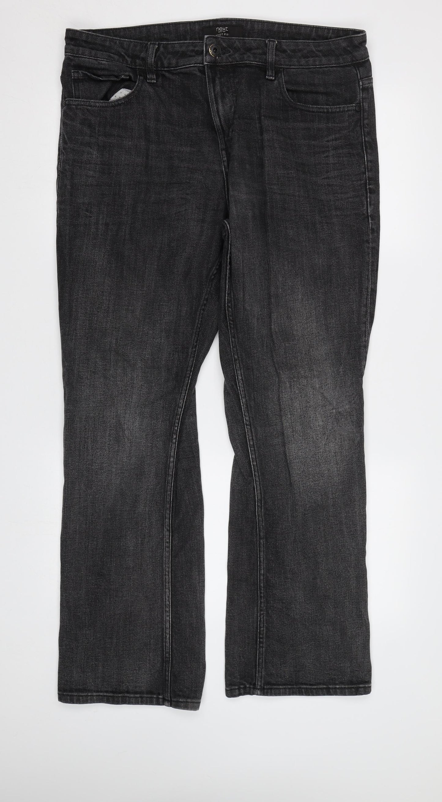 NEXT Mens Grey   Bootcut Jeans Size 38 L31 in